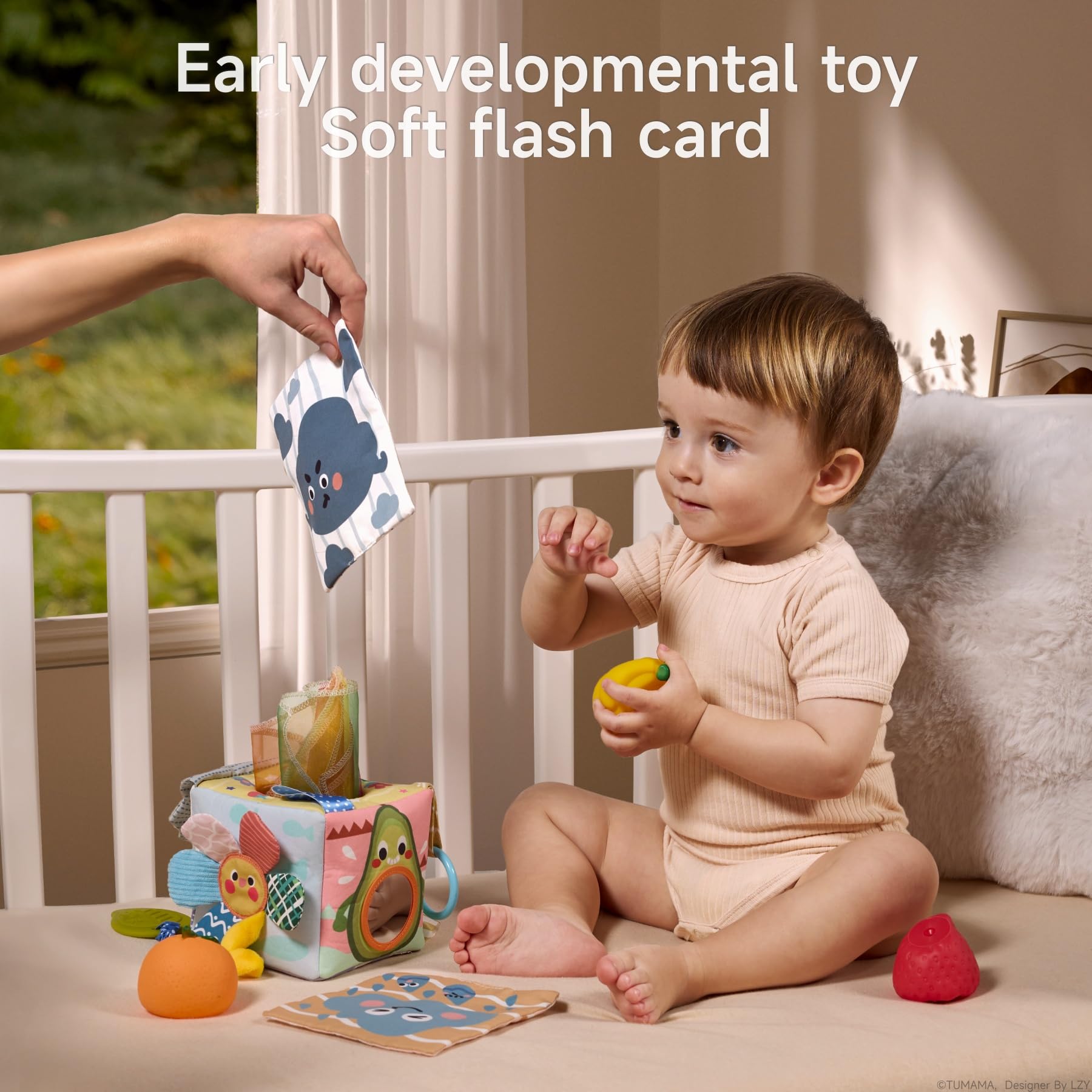 TUMAMA Kids sunflowers sides retractable for interactive texture exploration