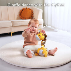 Soft plush material provides a safe, cuddly tactile experience.