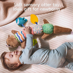 TUMAMA Kids soft plush otter close-up highlights gentle texture for soothing play