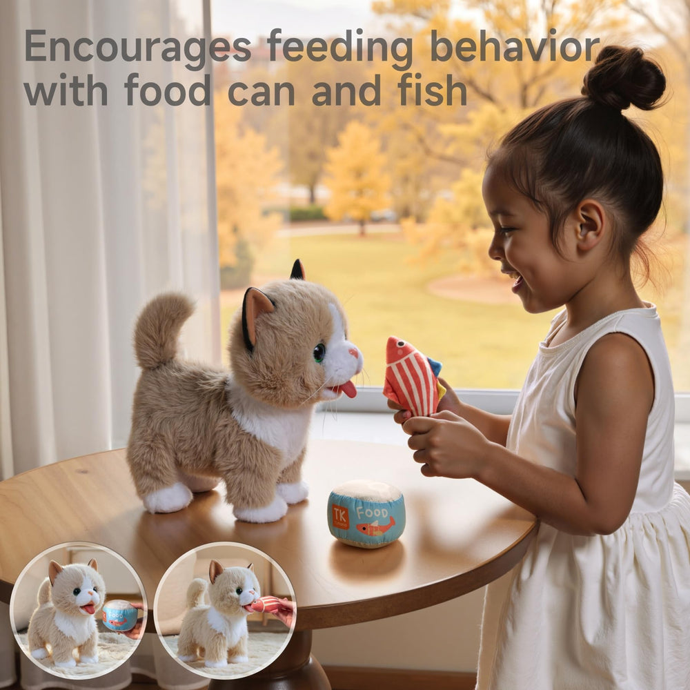 TUMAMA Kids Soft Plush Cat providing cozy snuggles and comfort