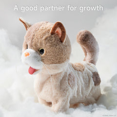 TUMAMA KIDS Toy Cat plush material feels soft and safe.