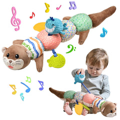 TUMAMA Kids otter toy front view promotes tummy time exploration and engagement