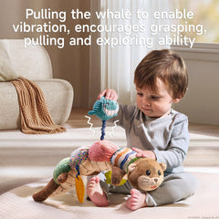 TUMAMA Kids vibrating feature demo shows calming pull toy for on-the-go use