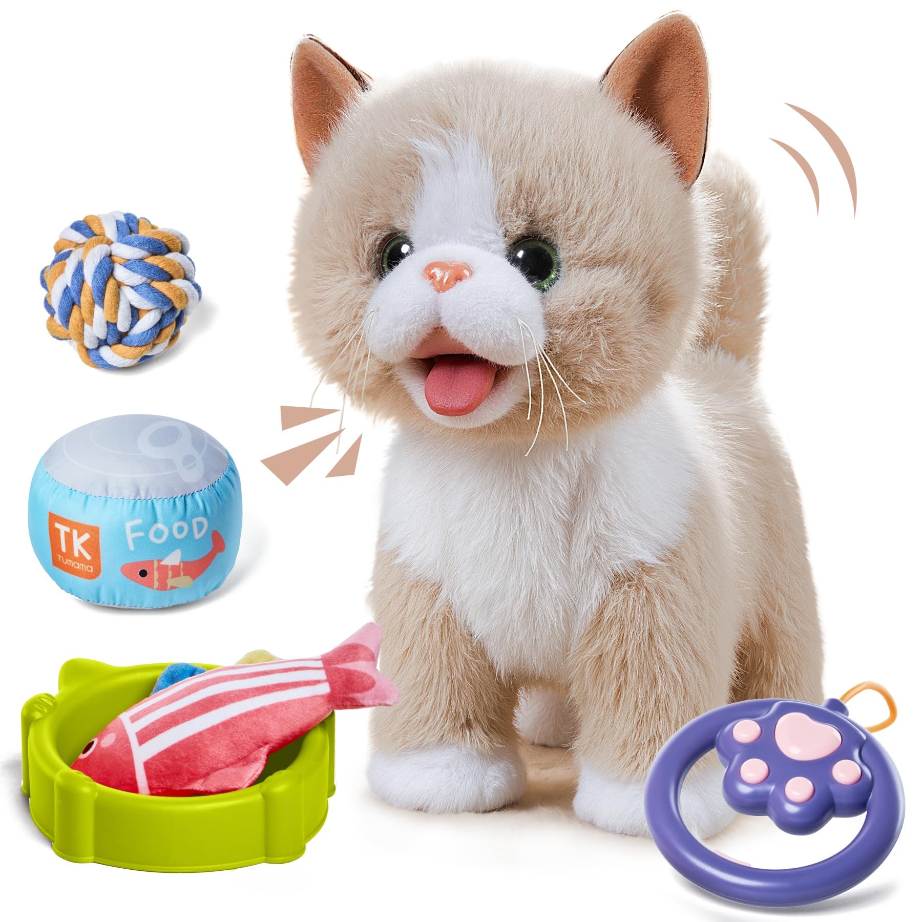TUMAMA Kids Walking Cat showing lifelike movement for imaginative play