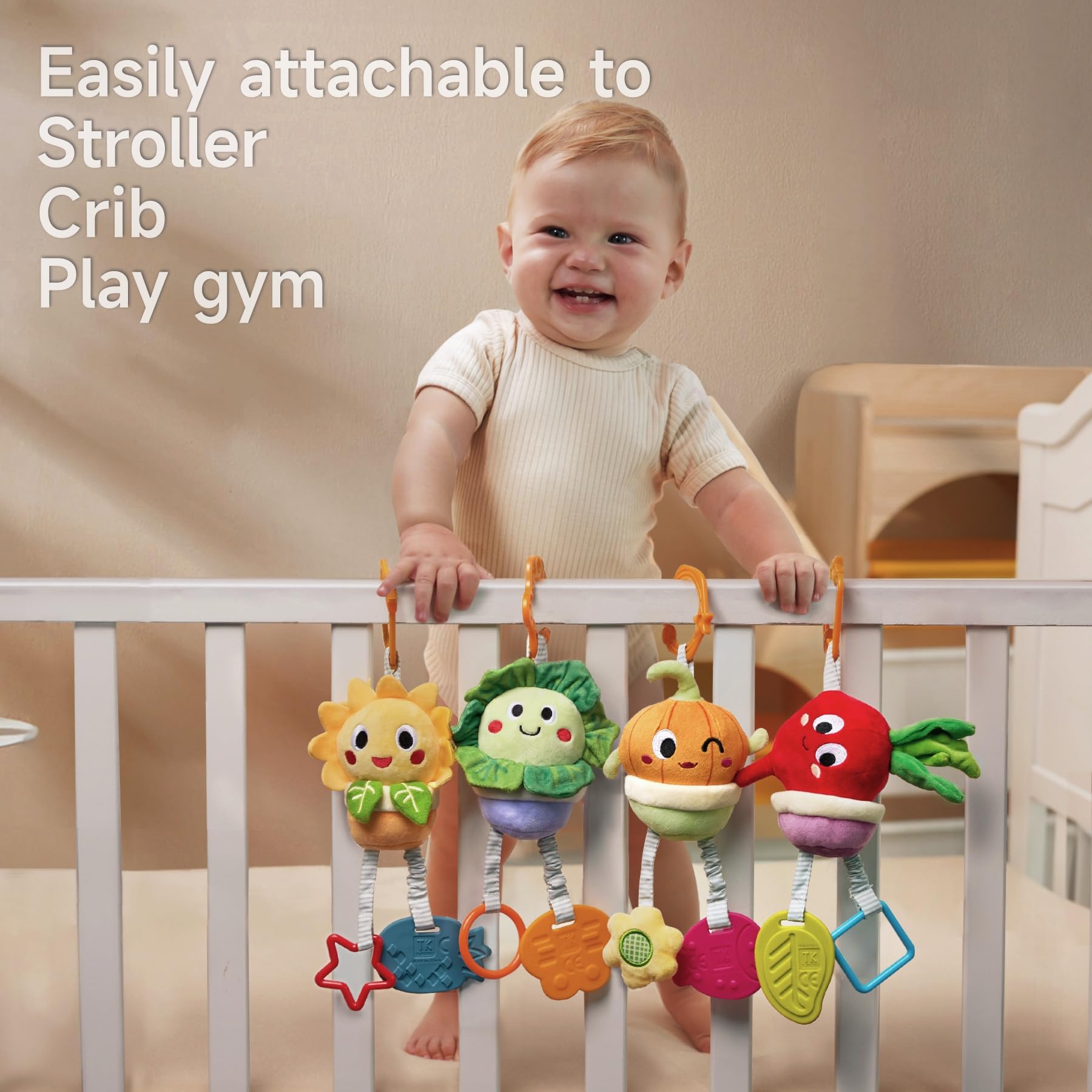 TUMAMA KIDS wind chime crinkle toy delivering gentle sounds