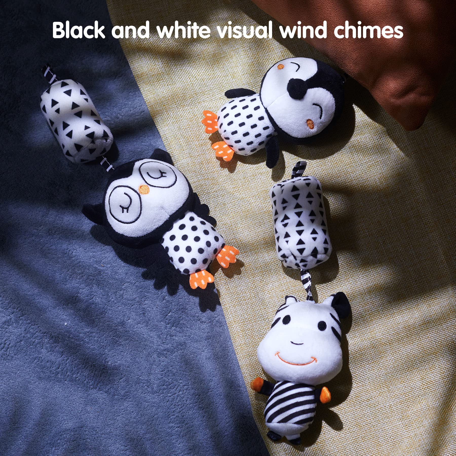 TUMAMA Kids wind-chime style rattle offers soothing sounds for babies.