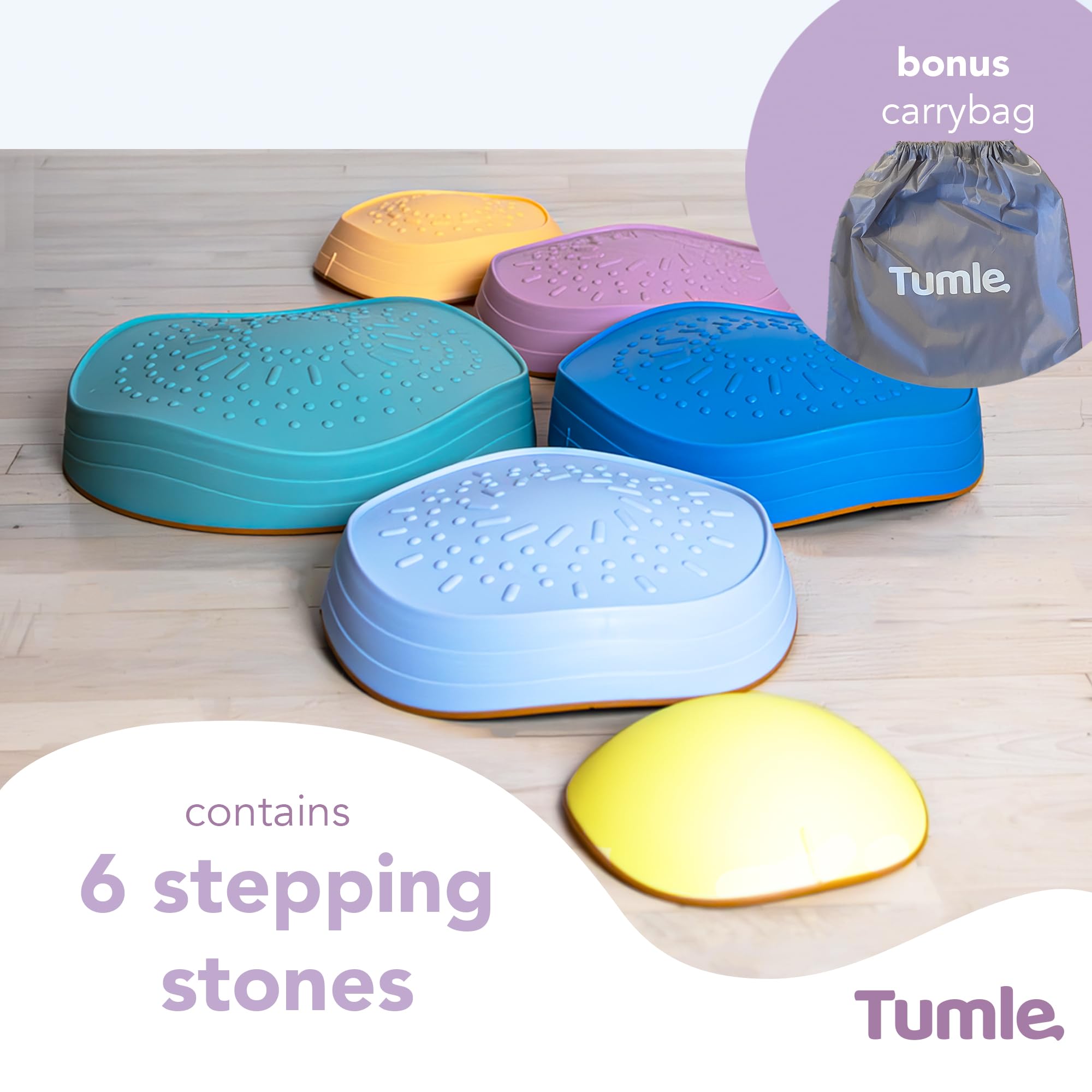 TUMLE Stepping Stones support active learning through balance challenges and imaginative routes