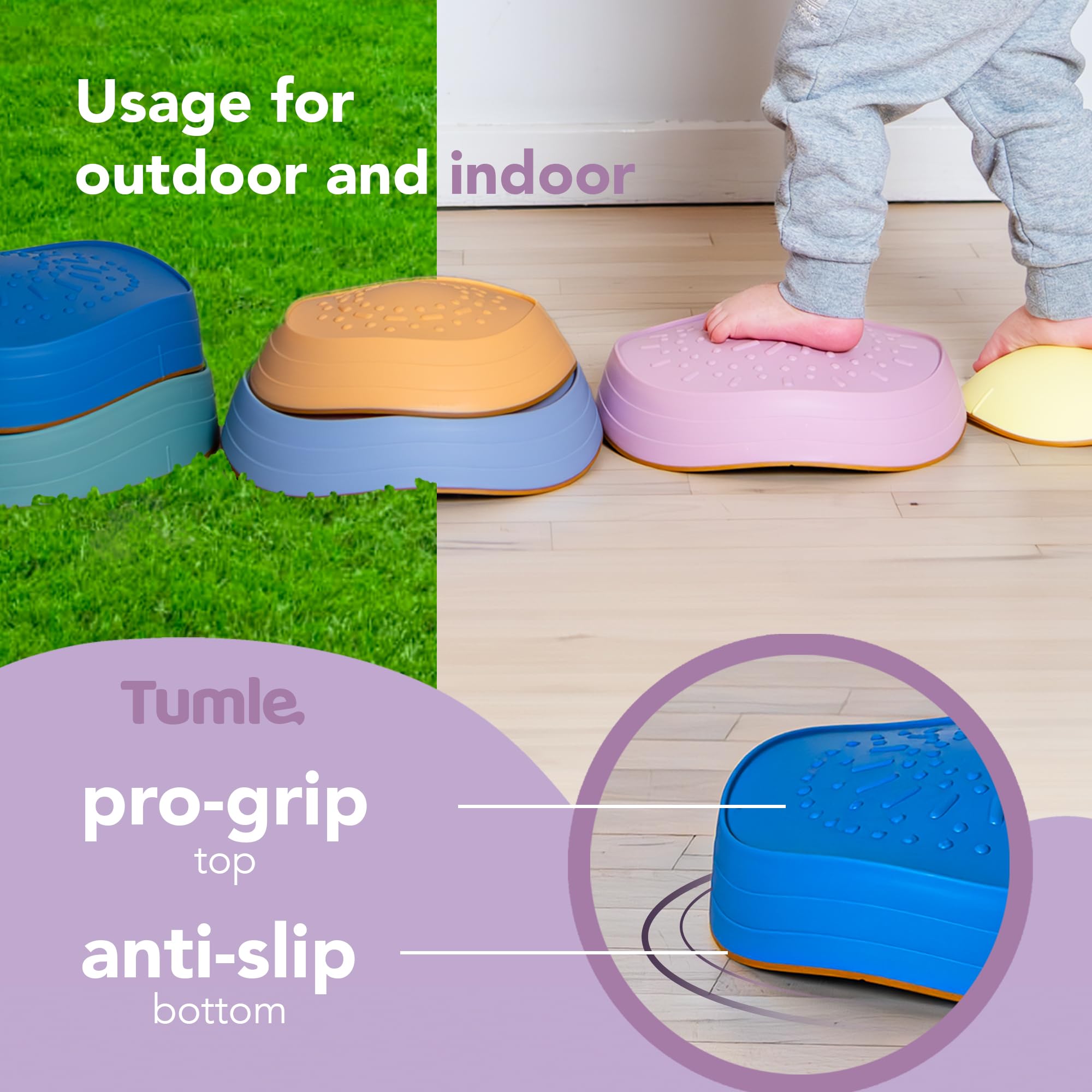 TUMLE Stepping Stones extra-piece option adds versatile variety to the set