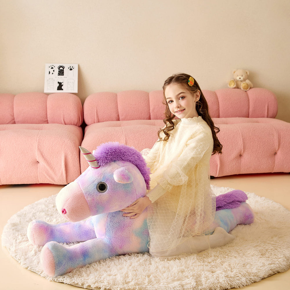 Tumyay safe-material unicorn plush fabric designed for gentle touch.