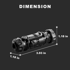 Tungsten Steel Fidget Gun Toy silent clicking for quiet environments.