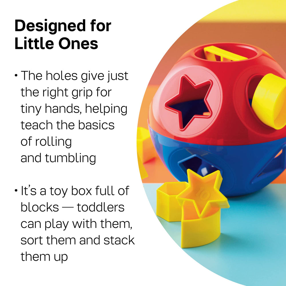 Tupperware Shape-O Sorter BPA-free material supports safe, joyful toy exploration.