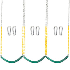 TURFEE green swing seat 3-pack ready for backyard fun and easy setup.