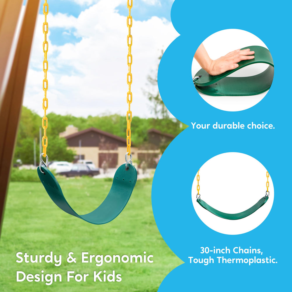 TURFEE heavy-duty swing hanger provides sturdy outdoor support