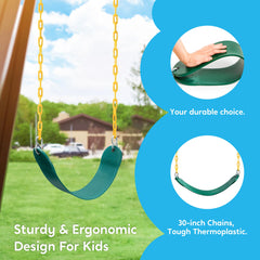 TURFEE heavy-duty swing hanger provides sturdy outdoor support