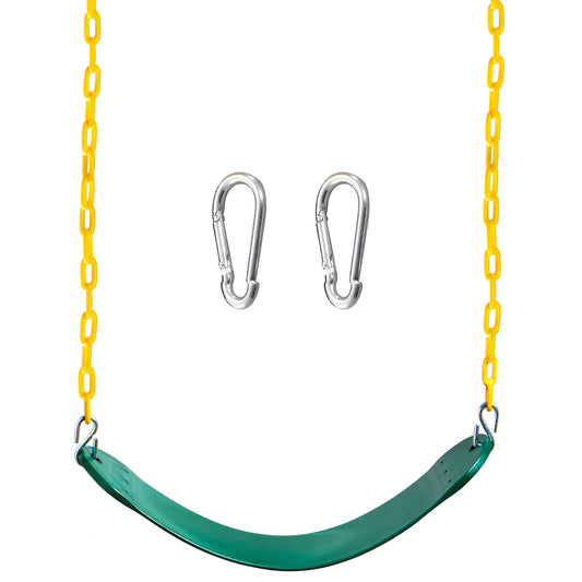 TURFEE heavy-duty swing seat with 66-inch chains for outdoor play.