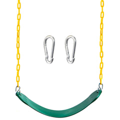 TURFEE heavy-duty swing seat with 66-inch chains for outdoor play.