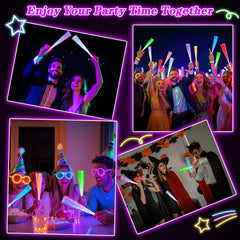TURNMEON glow fiber wand 30-pack packaging for convenient large gatherings