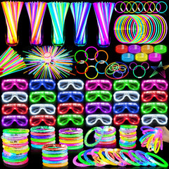 TURNMEON Glow Party Favors full set—bright colors enhance the party mood.