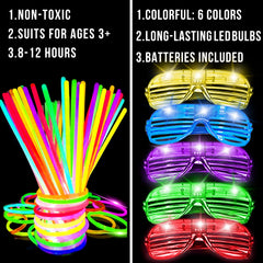 TURNMEON glow sticks light up scenes for lively parties with long-lasting color.