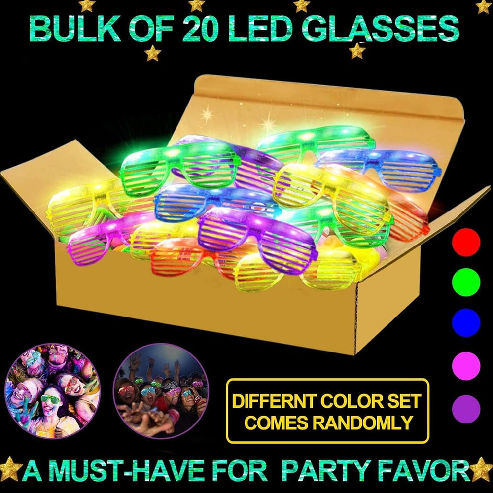 TURNMEON LED glasses red glow for bold celebration accents and fun