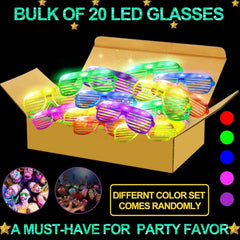 TURNMEON LED glasses red glow for bold celebration accents and fun