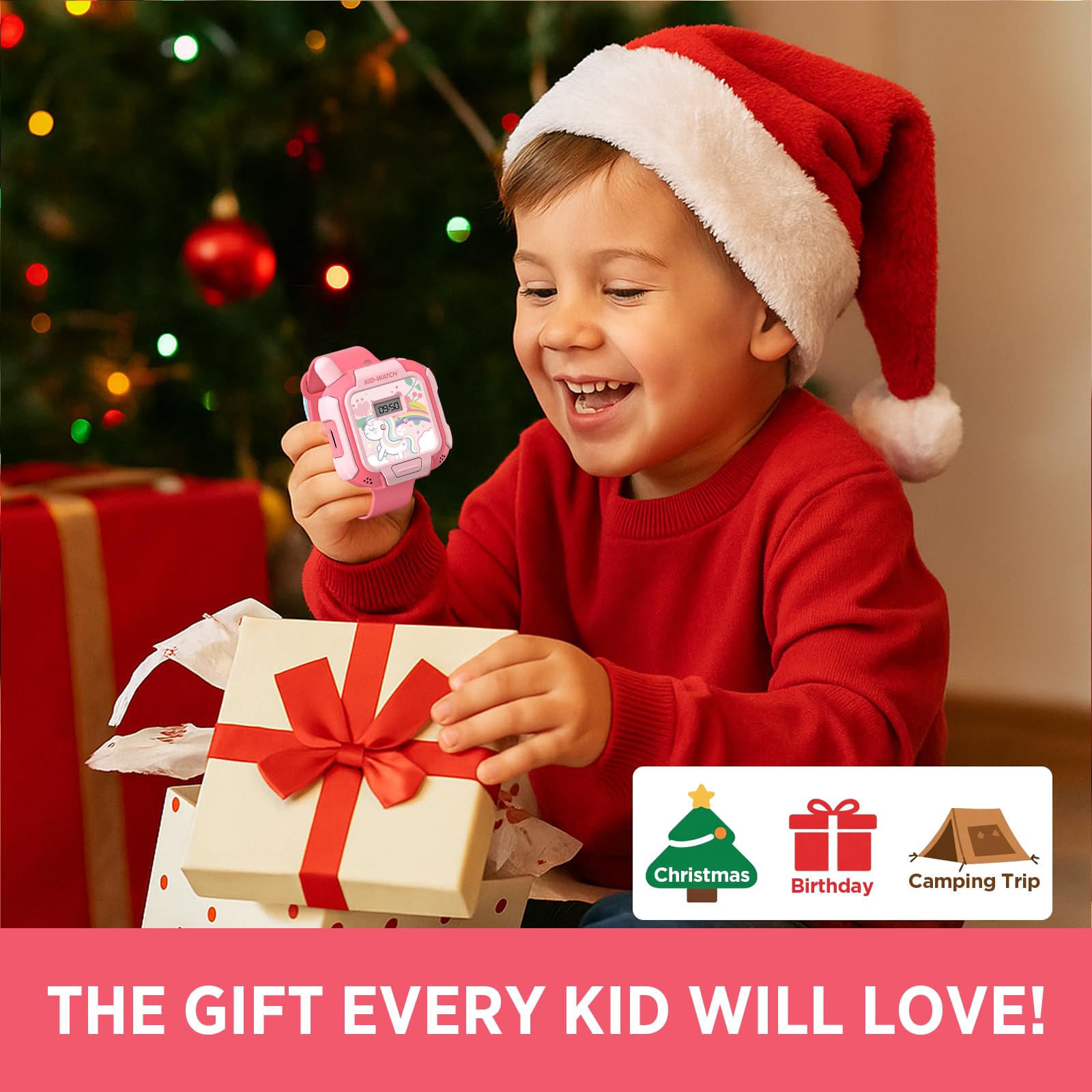Turoytip packaging gift box shows a ready-to-gift pink unicorn toy