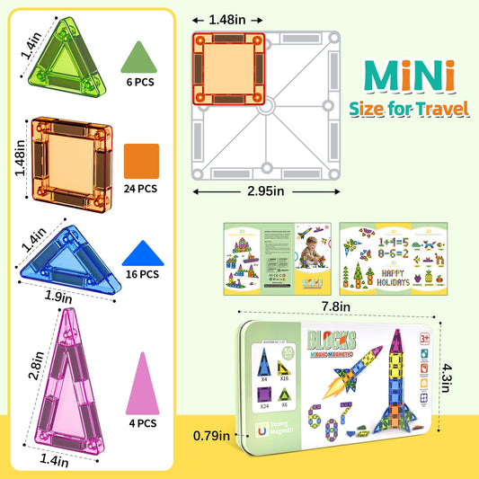 Turoytip storage tin magnetic base—organized play surface for on-the-go construction.
