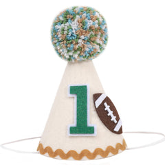 TUTOTU 1st birthday football hat, a stylish party accessory for milestone photos.
