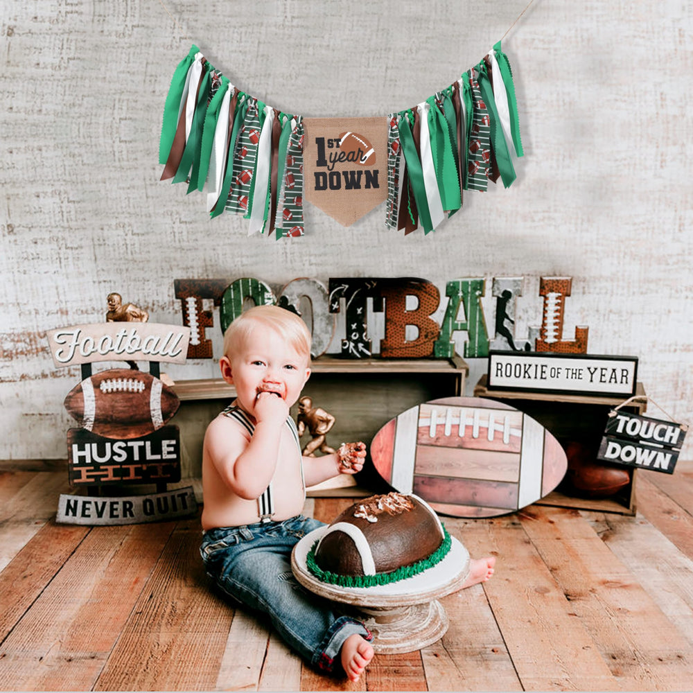 TUTOTU football highchair wall table-hanging banner for easy setup