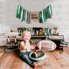 TUTOTU football highchair wall table-hanging banner for easy setup