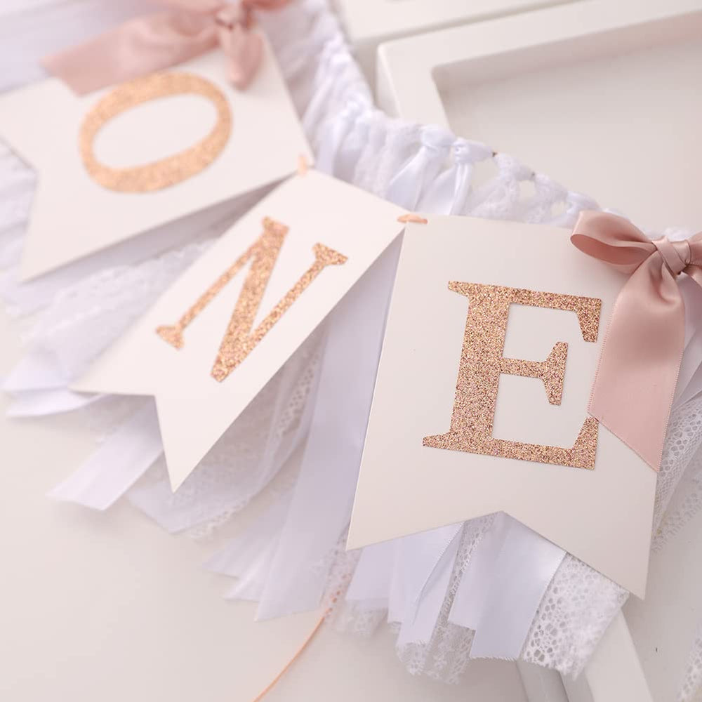 Tutotu pastel banner rose gold blush features durable fabric for indoor or outdoor use