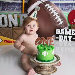 TUTOTU sports themed baby shower decor crown hat for pretend play.