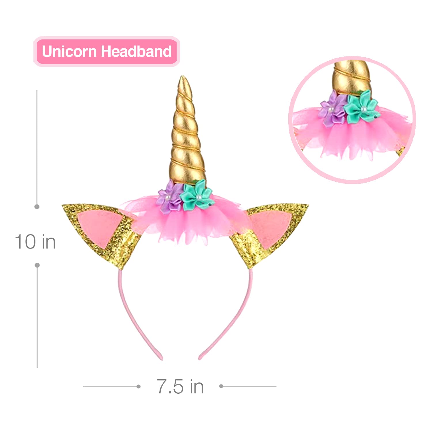 Tutu and Sian unicorn hair bow complements the outfit beautifully