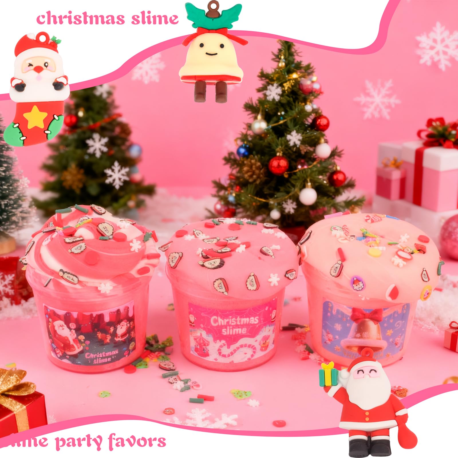 Tuupowana Advent calendar 14 charms collection highlights festive accessories for personalized slime.