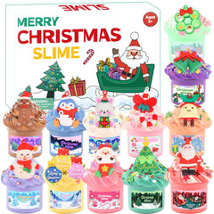 Tuupowana Advent calendar 24 days slime packs showcase colorful textures for creative play.
