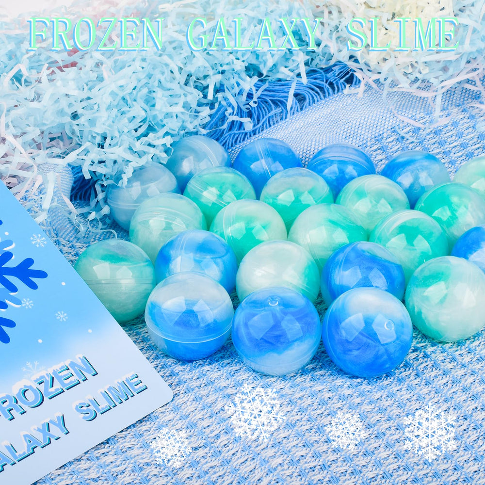 Tuupowana White Blue Green Slime Collection for creative winter play exploration.