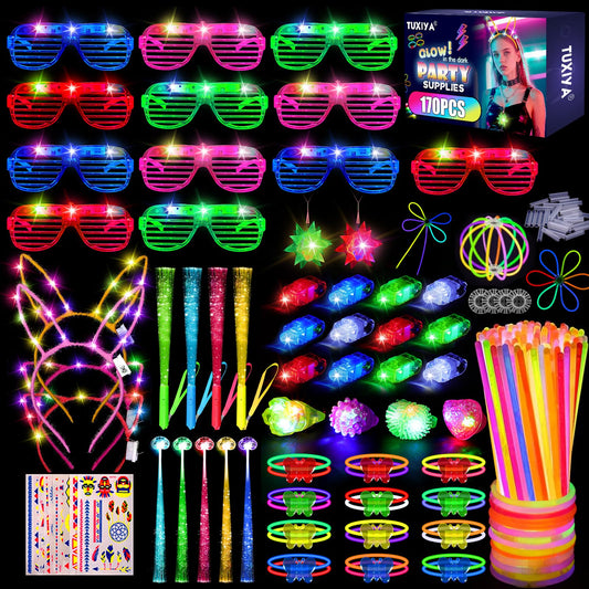 TUXIYA glow sticks illuminate adult celebrations with bright, long-lasting light.