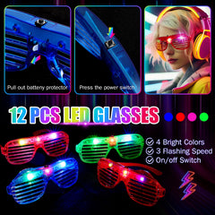 TUXIYA LED headbands add neon flair and comfortable visibility.