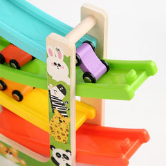 TUYFKDS colorful ramps and bright mini cars attract attention and encourage exploration.