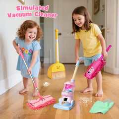 TUZT 6-piece cleaning set displayed for kids' playtime.