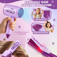 TUZT curling iron with stand supports authentic styling play.