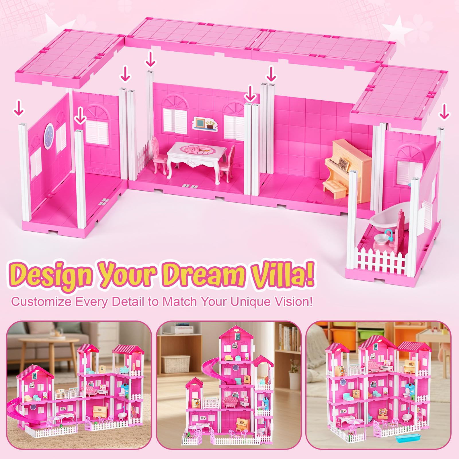 TUZT Dining area for tiny meals and social pretend play with friends
