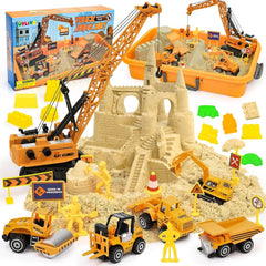 TUZT Kids construction sensory bin sand for tactile play and imagination