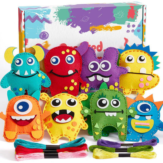 TUZT Monster Sewing Kit box gift promotes creative play for kids