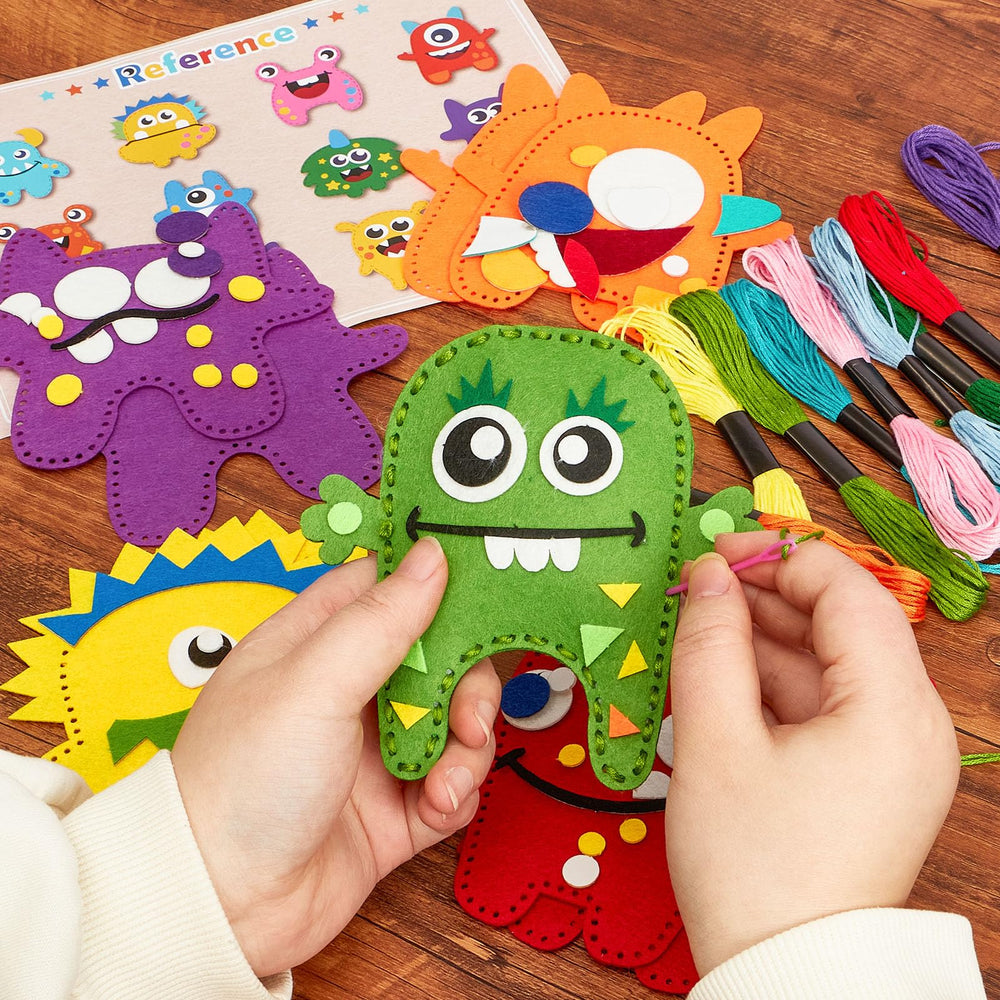TUZT Monster Sewing Kit stuffed monsters ready for cuddly adventures