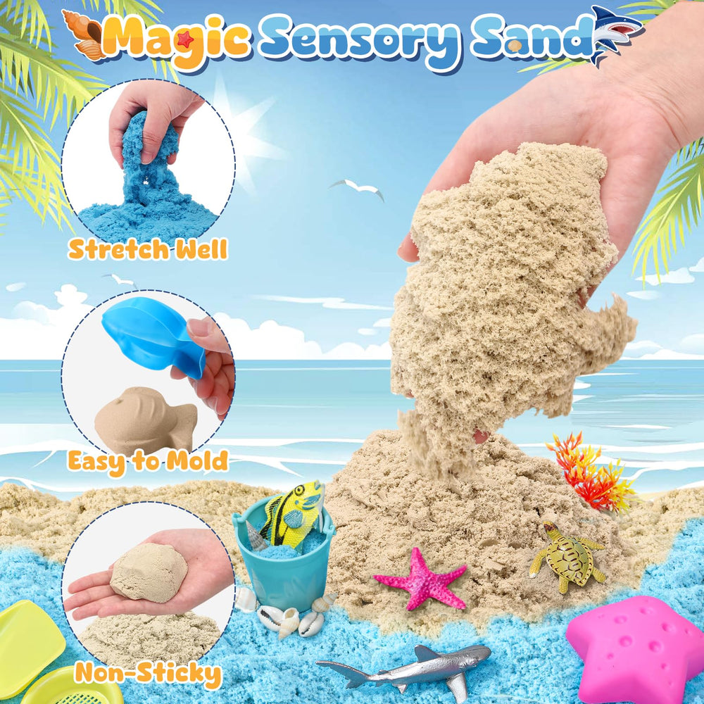 TUZT Ocean Sensory Bin magnetic fish for interactive fishing play
