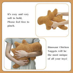 TVVPGG Dino Nugget Pillow used as decorative piece in kids room