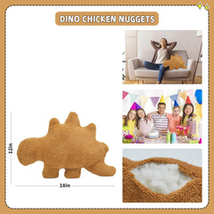 TVVPGG Dino Nugget Pillow close up of soft plush texture