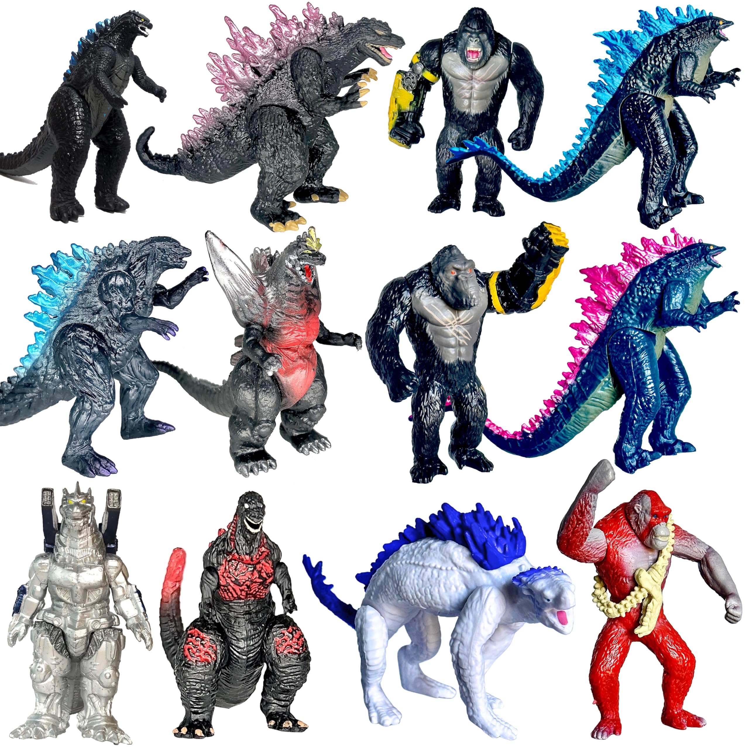 TwCare Godzilla x Kong cake toppers for dramatic party displays.