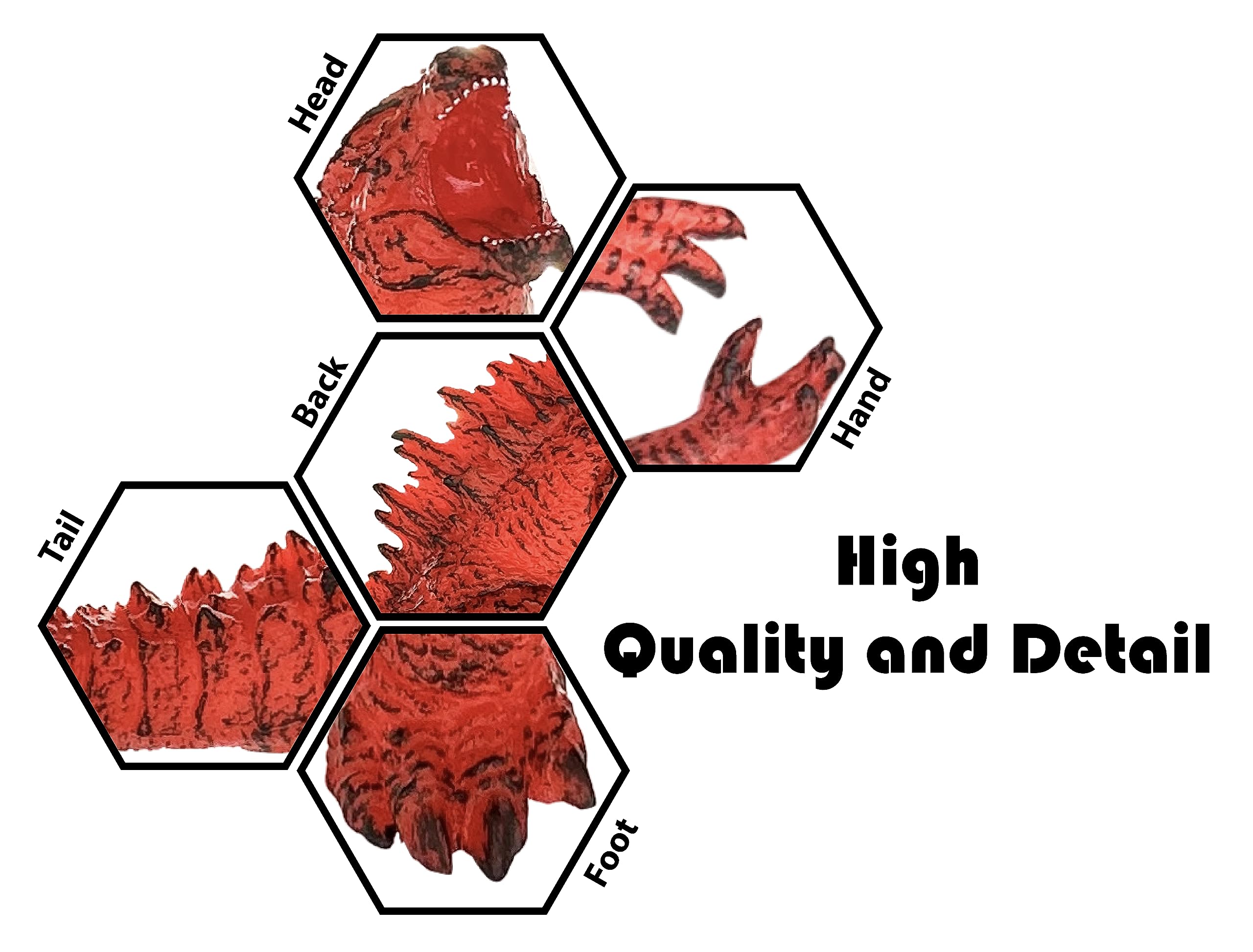 TwCare 6-inch Godzilla figure designed for precise shelf display